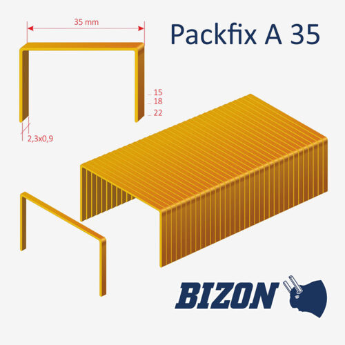 Скоби для картону типу Packfix A 35